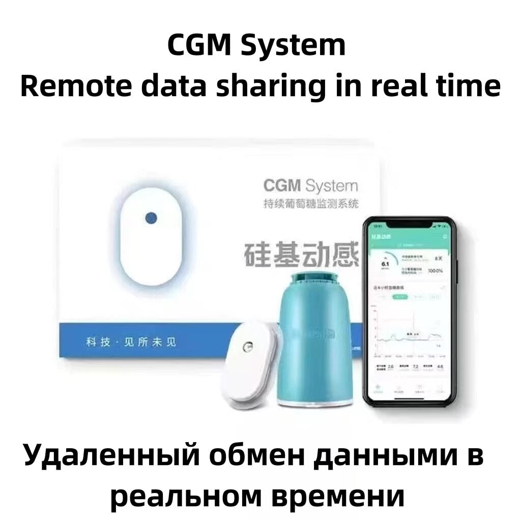 Sibionics Blood Glucose Meter 24h Real Time Monitoring Tester Diabetes Suger Sensor Health Monitors For Home Scanner Finger-Free