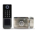 Waterproof TTLOCK Smart Fingerprint Lock Keyless Entry  Door Motor Rim Lock Bluetooth Connection by Gateway Work with Alexa Echo
