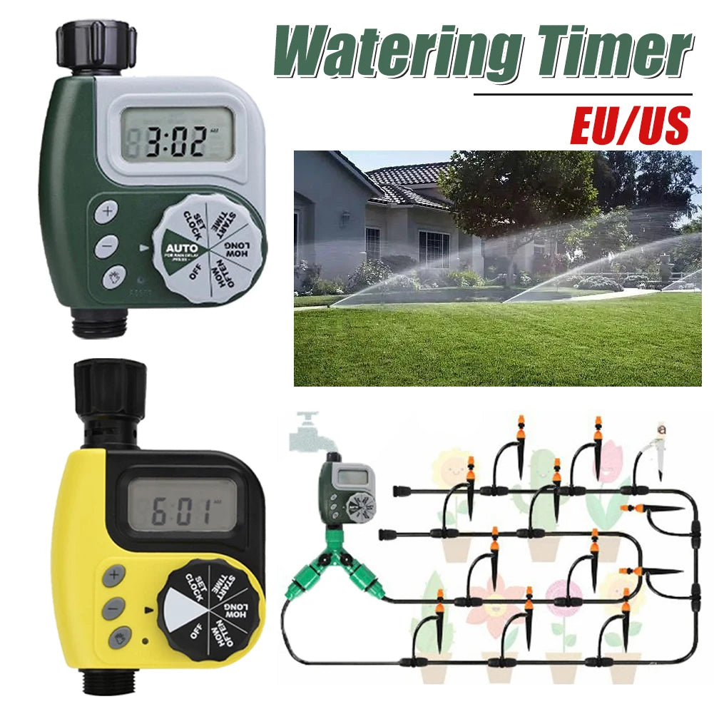 Sprinkler Timer Garden Water Timers Soft Rubber Button Digital Irrigation Machine for Cooling Courtyard/Greenhose Humidification