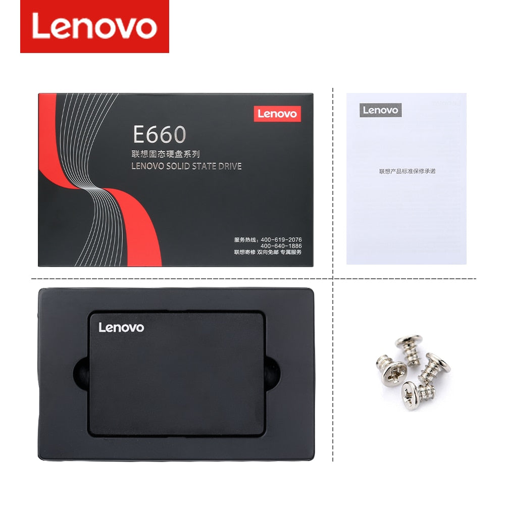 Lenovo SSD 256 GB 1TB 128GB 512GB 1 TB 2TB Solid State Drive 2.5 Inch SATA 3 HD SSD Hard Disk for Notebook Desktop Computer