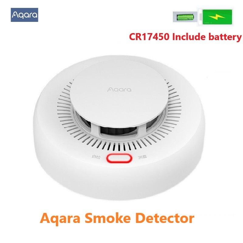 Aqara Smoke Detector Zigbee 3.0 Alarm Detector Fire Alarm Monitor Sound Alert Home Security Work with Apple Homekit Mi Home APP