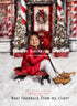 Kringles Candy Store Backdrops Christmas Kids Portrait Props Child Baby Photocall Photostudio Xmas Santa Snowy Street Background