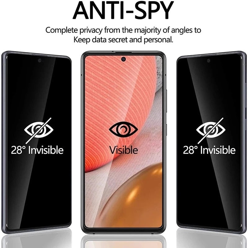 Anti-Spy Tempered Glass For Samsung A13 A73 A53 A72 A52 A32 A54 5G Screen Protector For Samsung Galaxy S10E M12 M32 M52 Privacy