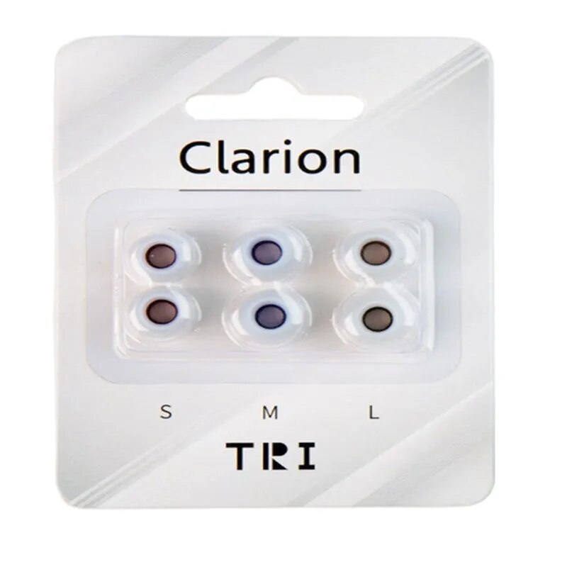 TRI Clarion Silicone Earphone Eartips 3 Pairs for S/M/L Size Headphone Accessory Wired Headset Earbuds X HBB KAI I Pro IEM