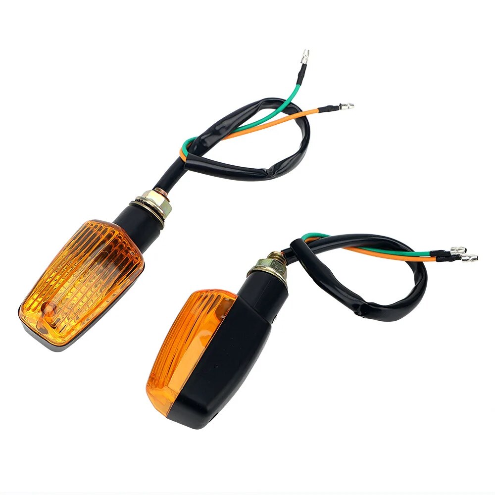 Universal Motorcycle Flasher Blub Turn Signal Lamp DC 12V Motorbike Indicator Light Amber Blinker Bulb 8W Moto Accessories 2Pcs