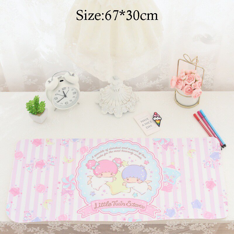 Cartoon Japanese Cute Anime Mouse Pad Waterproof Desktop Oil-proof Non-slip Desk Mat Kawaii Gaming Pads Students Writing Pad