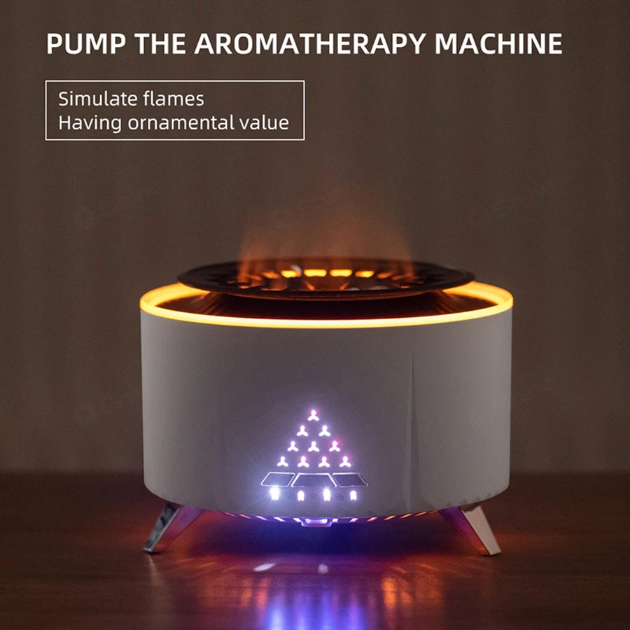 350ML Colorful Aromatherapy Diffuser H2O Air Humidifier Ultrasonic Essential Oli Diffuser with Remote Control for Bedroom Office