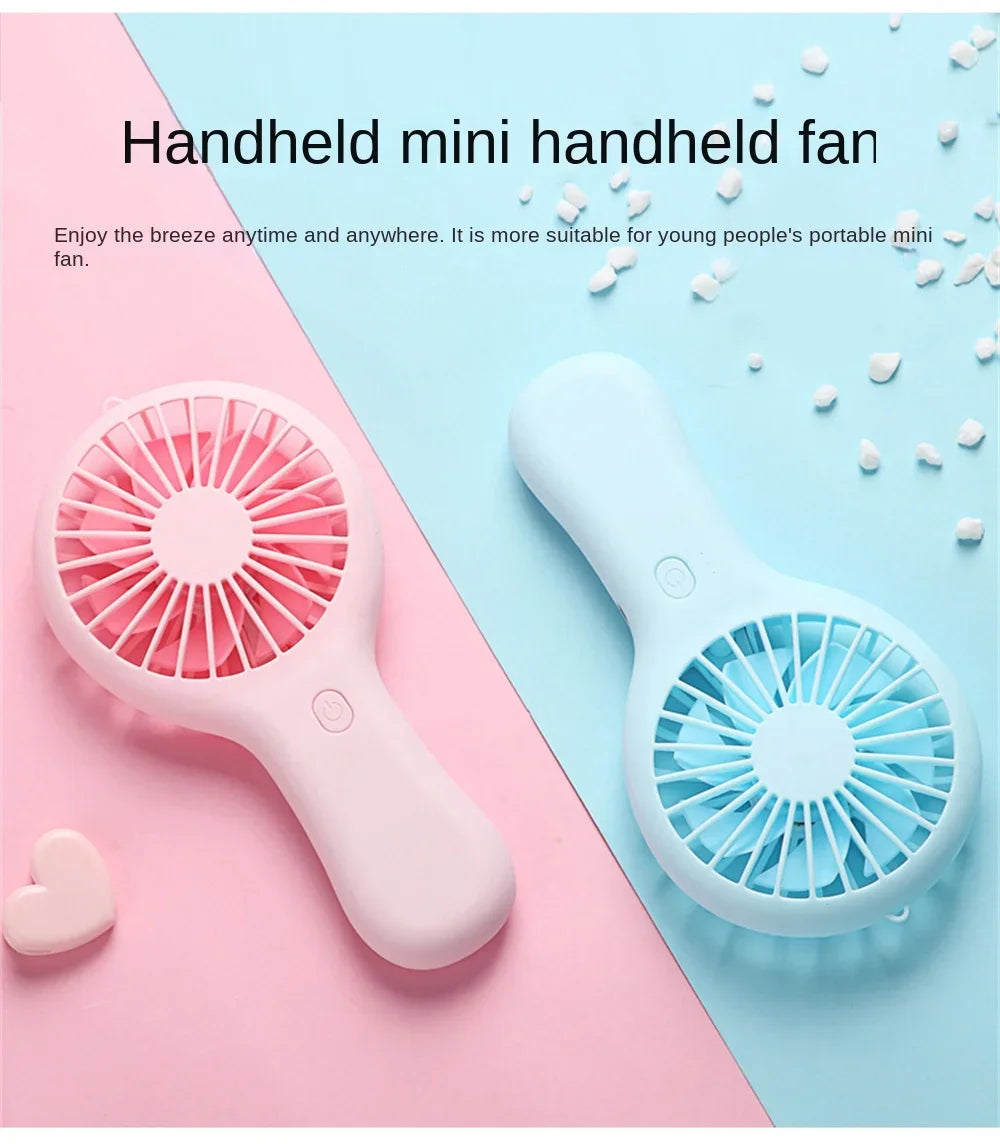 Handheld Small Fan Cooler Portable Small Usb Charging Fan Mini Silent Charging Desk Dormitory Office Student Gifts Long Enduranc