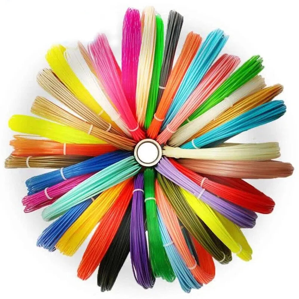 9M/25M/50M/100M PLA PCL 3D Printing Pen Consumables Colored Odorless Safety Plastic Filament Diameter 1.75mm For 3D Printing Pen