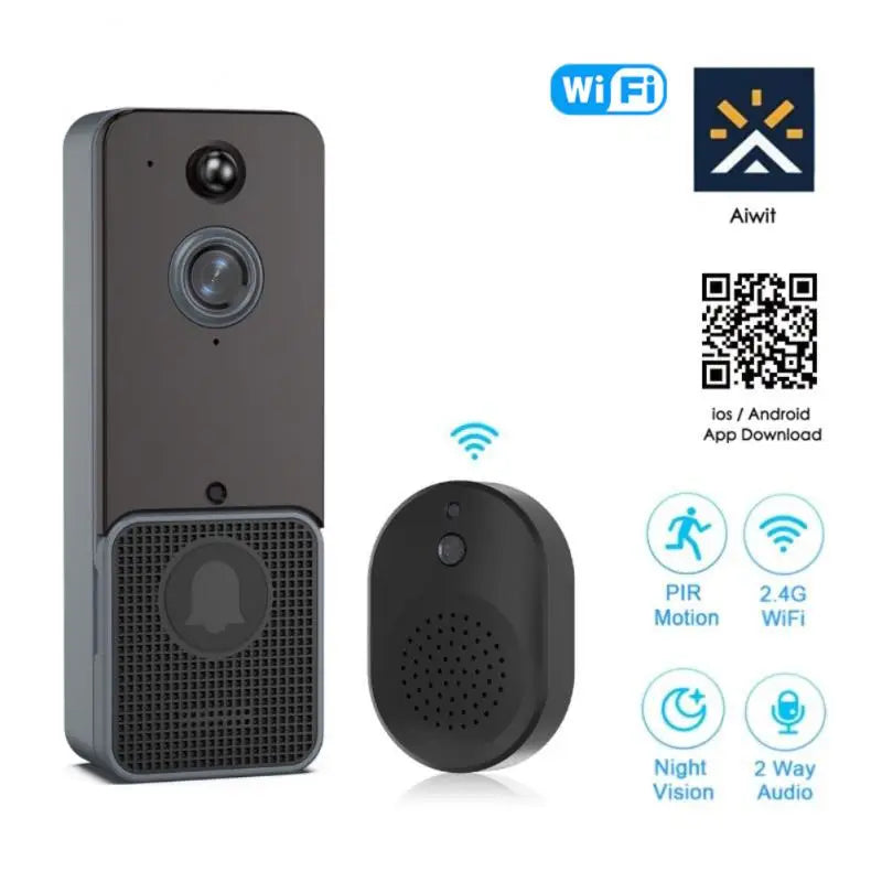 Smart Doorbell Wireless Video WIFI Digital HD Visual Intercom Waterproof Electronic Door Bell Night Vision Home Security Camera