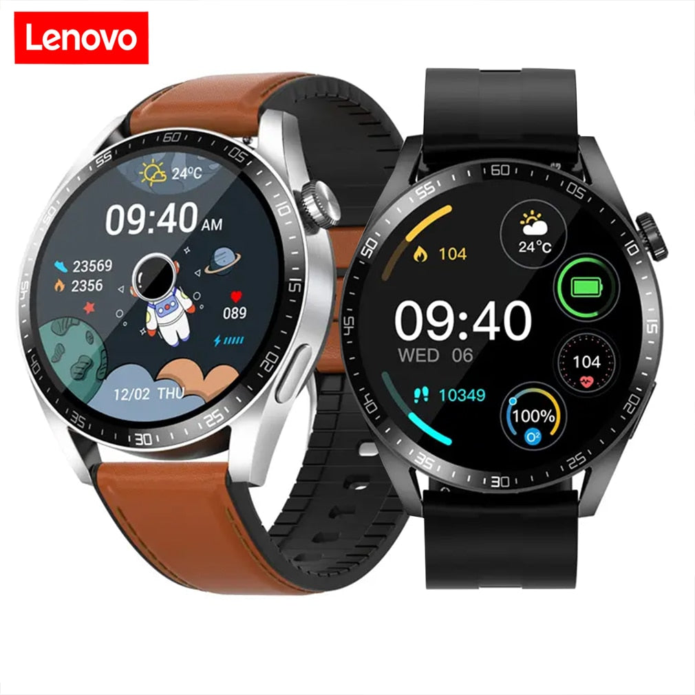 Lenovo 2023 NFC Smartwatch 1.32“ 360*360 Touch Screen Android iOS Smartwatch IP67 Waterproof BT Call Health Monitor Sports Watch