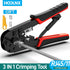 HOOLNX RJ45 Crimper CAT6 CAT5E Crimping Tool Ethernet Lan Cable Crimper Cutter Stripper Pliers for rj45 rj11 rj12 modular plugs