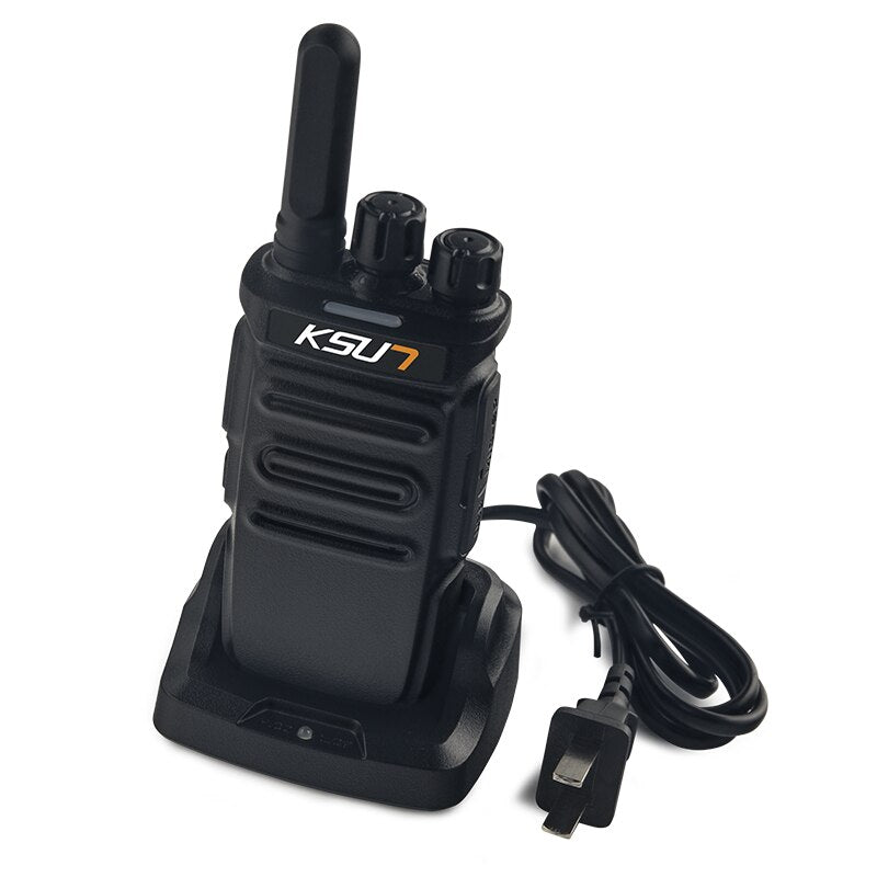 Small Radio 2pcs Include UHF Walkie Talkie Two-Way Radio Ksun X20 Easy To Use For Kids Toy Adult Home Mini Shop Wireless Device