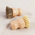 1/2Pcs Palm Pot Brush Bamboo Round Mini Natural Scrub Brush for Kitchen Dishwashing Pot Vegetable Cleaning Brush Wholesale