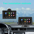Podofo 7'' Car Mirror Carplay Recording Carplay & Android Auto Voice Control Touch Screen Monitor Car Radio Dashboard DVR