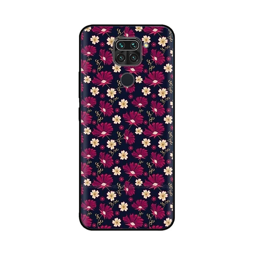 For Xiaomi Redmi Note 9 4G Case Cute Flower Painted Soft Silicone Phone Back Cover for Xiaomi Redmi Note 9 Note9 Cases Coque