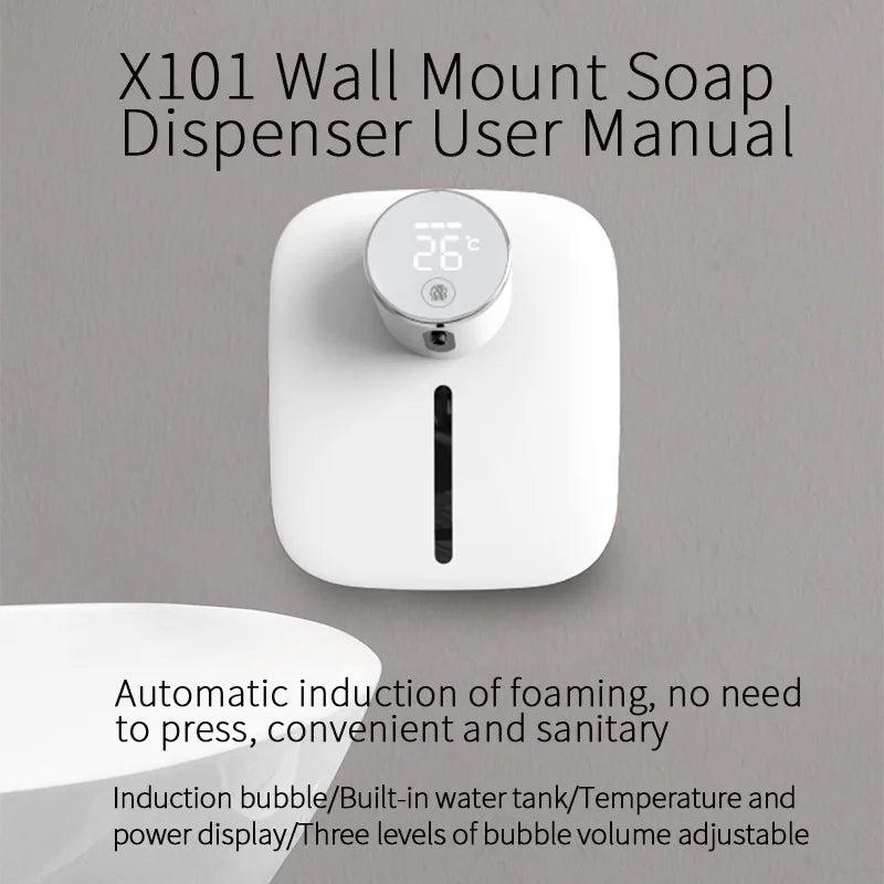 Xiaomi Automatic Foam Soap Dispenser Wall Mount Sensor Smart Infrared Touchless Sensor Liquid Soap Dispenser Hand Sanitizer