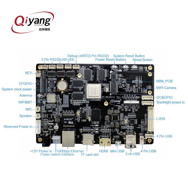 Low cost mainboard ARM embedded customization Cortex-A17 CPU open source motherboard kit