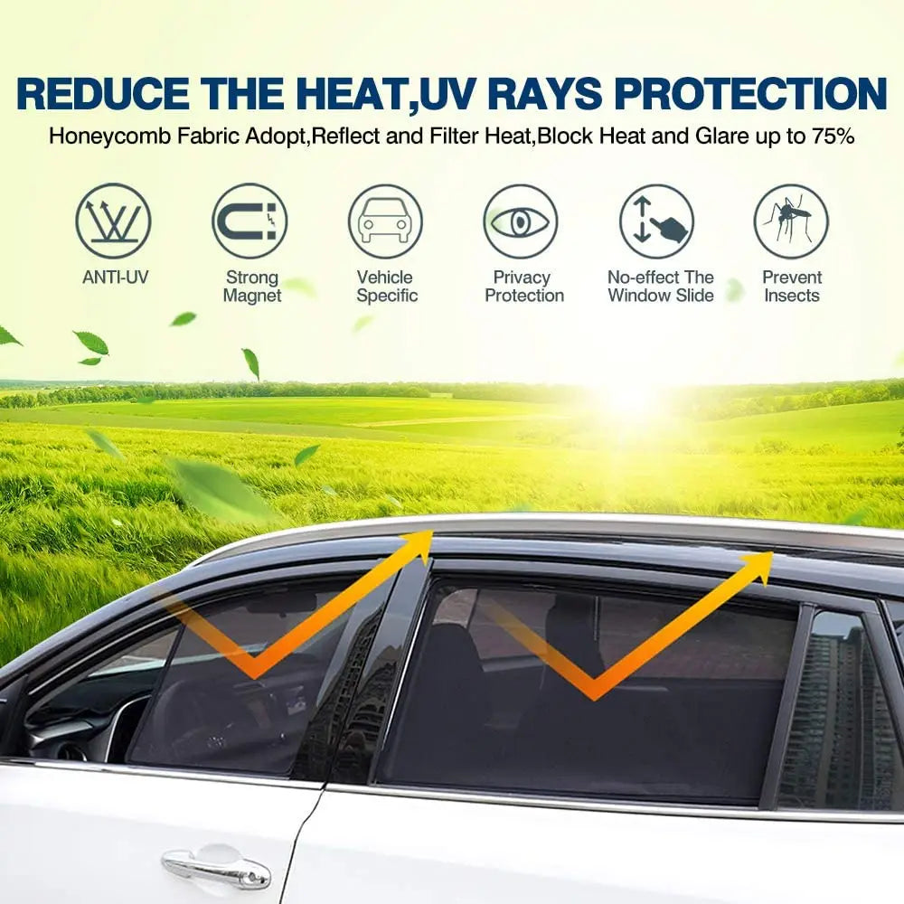 Side Sun Shade Shading Protection Window SunShades Sunshield Accseeories For Toyota Rav4 RAV 4 Xa40 40 2013 - 2018 2014 2017