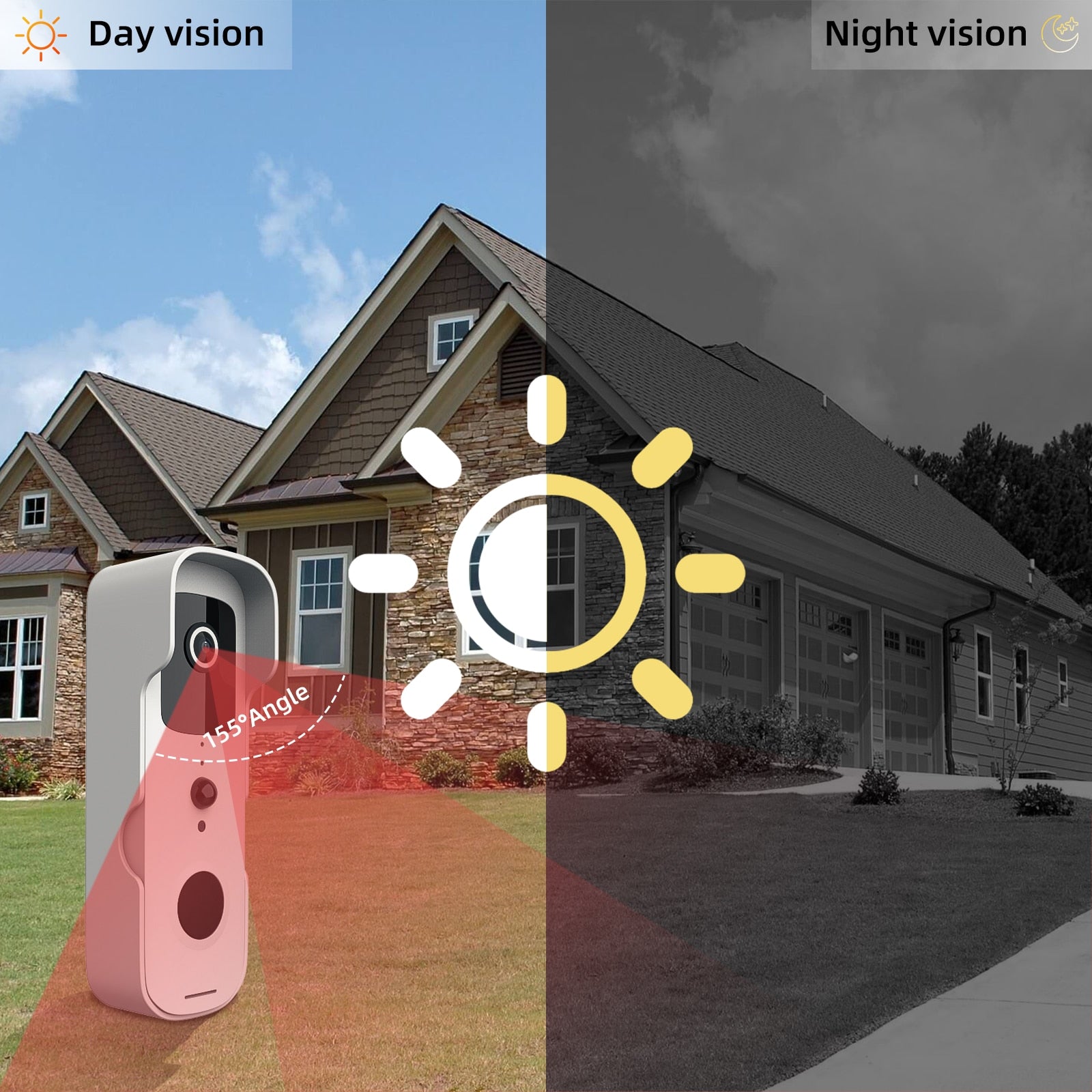 Tuya Smart Video Doorbell Waterproof Night Vision Home Security 1080P FHD Camera Digital Visual Intercom WIFI Tuya Door Bell