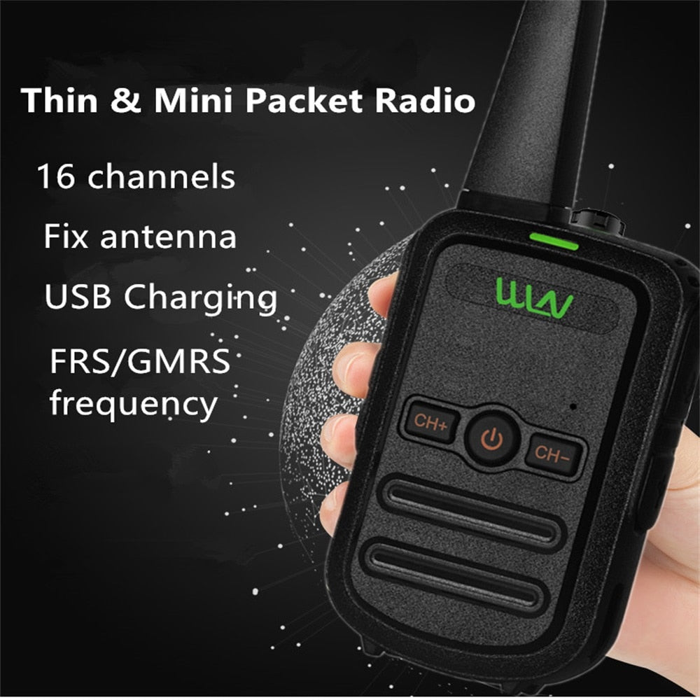 Mini Professional Walkie-Talkie WLN KD-C51 Portable Outdoor Two Way Radio Handheld Intercom UHF Transceiver Walkie Talkie