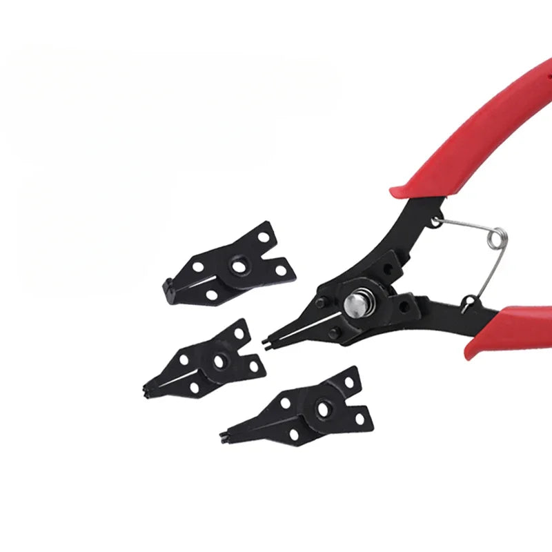 4-In-1 Circlip Pincers Set Snap Ring Pliers Retaining Crimping Tongs Spring Installation And Removal Hand Tool Alicates