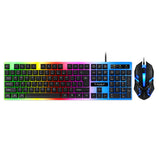 Gaming Wired Mouse Keyboard Combo Kits Windows 10 8 Tablet Office USB Gamer Keyboard With LED Light For Computer Laptop PC Mac