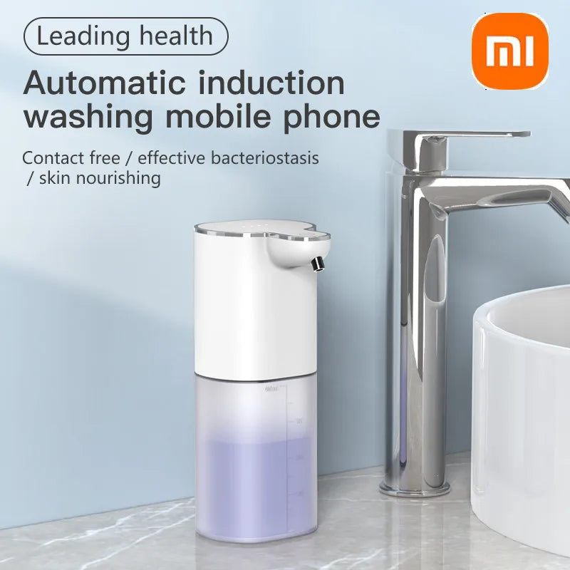 Xiaomi Automatic Foam Soap Dispensers P9 For Bathroom P9 Smart Washing Hand Machine USB Charging 2 In 1 Desktop Wall Hanging