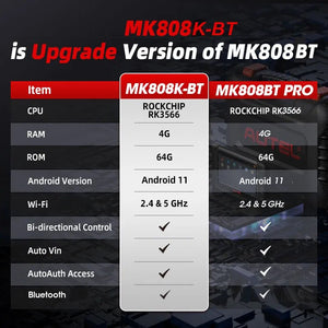 Autel MaxiCOM MK808K BT PRO Diagnostic Tools MK808KBT OBD2 Scanner Code Reader All System Same as MK808BT PRO