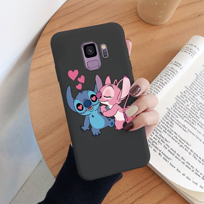 For Samsung Galaxy S9 S 9 Plus Camera Protect Soft Cover Silicone Cute Cartoon Lilo Stitch Phone Case Funda For Samsung S9+ Capa