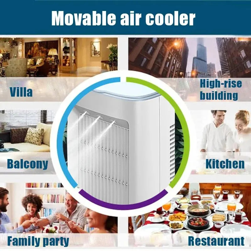 ZAOXI 2023 Air Cooler Multifunction Fan USB Mini Electric Fan Water Spray Mist Portable Air Conditioner Humidifier for Home