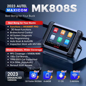 Autel MaxiCOM MK808 MK808S OBD2 Scanner Automotivo Car Diagnostic Tool OBD 2 Scanner Active Test Code Reader Key Coding Tool