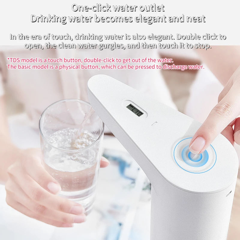 Xiaomi Mijia Water Dispenser Automatic Touch Switch Water Pump Electric Pump USB Charge Overflow Protection TDS Water Dispenser