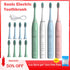 Sonic Electric Toothbrush Timer Brush 5 Mode USB Charger Rechargeable Deep Clean Tooth Brushes Replacement Heads Set For Adults