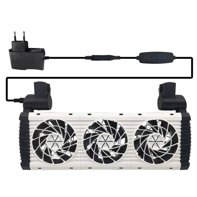 Adjustable Aquariums Hangable Cooling Fan Low Noise Air Cooler for Fishtanks