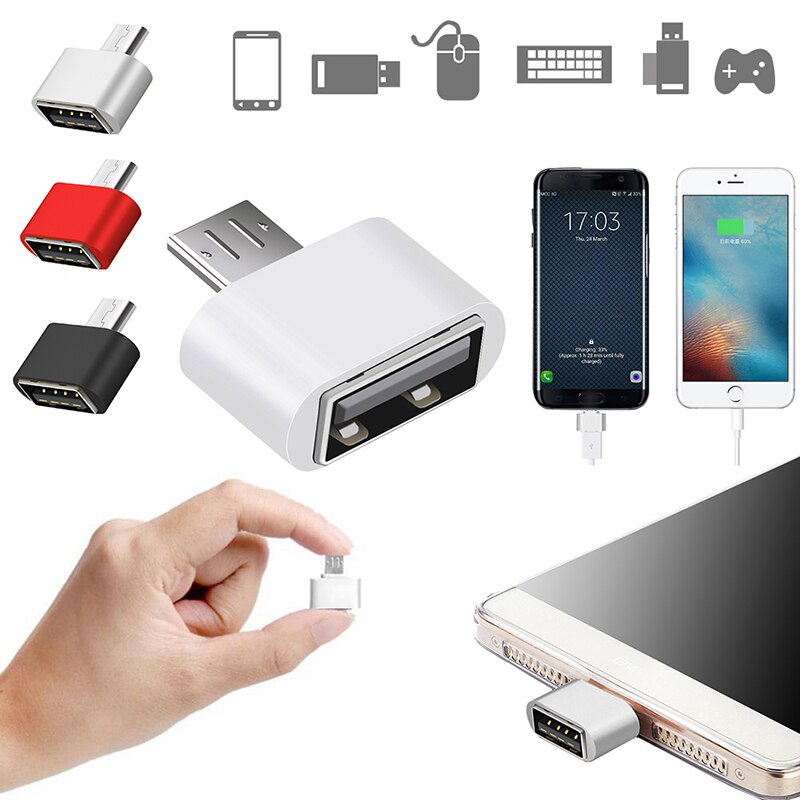 Data Portable OTG Converter Micro USB Male To USB 2.0 Female Adapter For Multiple Android Phone Mobile Phone Adapters Converters