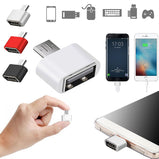 Data Portable OTG Converter Micro USB Male To USB 2.0 Female Adapter For Multiple Android Phone Mobile Phone Adapters Converters