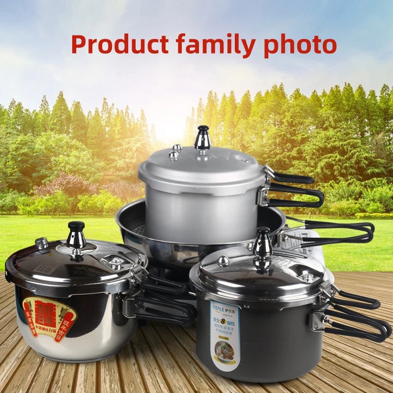 Portable Folding Handle Pressure Cooker 2.2L/3.2L/4.5L Suitable For Outdoor Camping Hiking Climbing High Altitude Fast Cooking