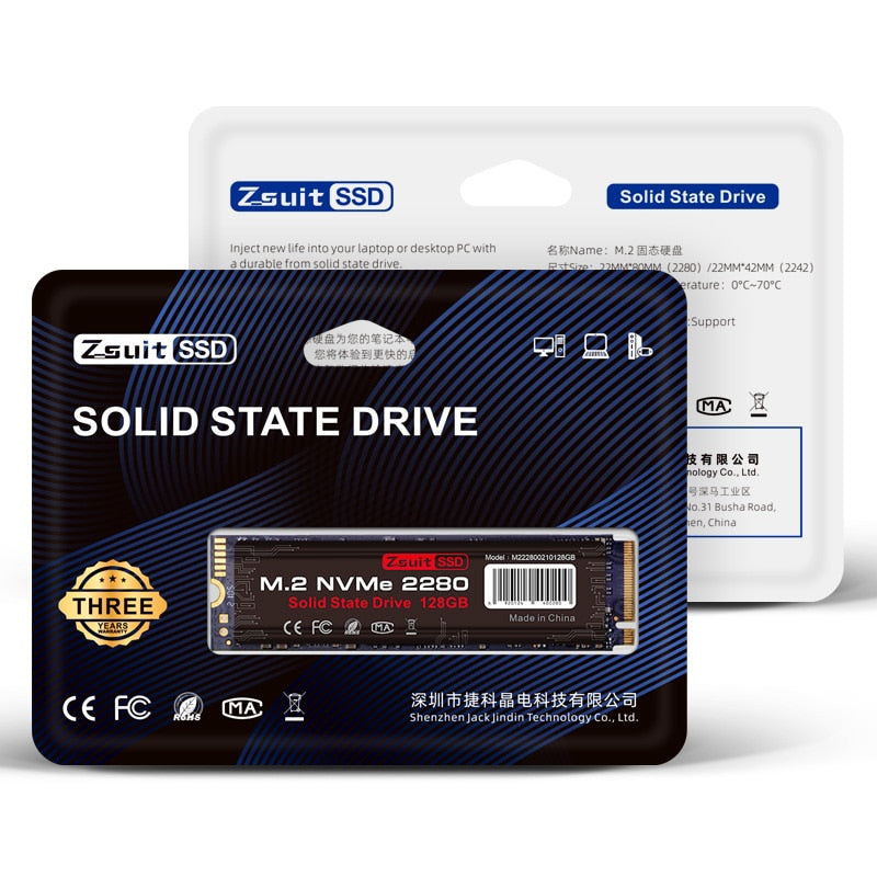Z-suite Ssd Nvme M.2 512gb Large-capacity Notebook Hard Drive Hard Disk Laptop Built-in Hard Disk Fast Read Write M2 Ssd Drive