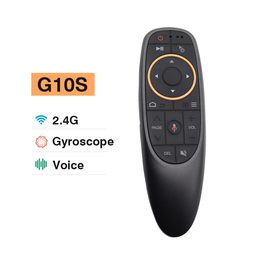 New Voice Remote Control G10S Air Mouse 2.4G Wireless Gyroscope IR Learning For Android TV Box H96 MAX X88 PRO X96 MAX