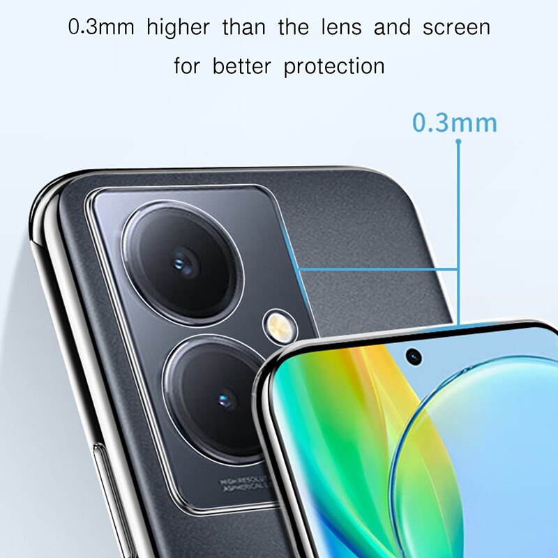 Ultrathin HD Clear Phone Case for VIVO Y16 Y100 Y100A 5G Soft TPU Camera Protective Cover Transparent Crystal Waterproof Housing