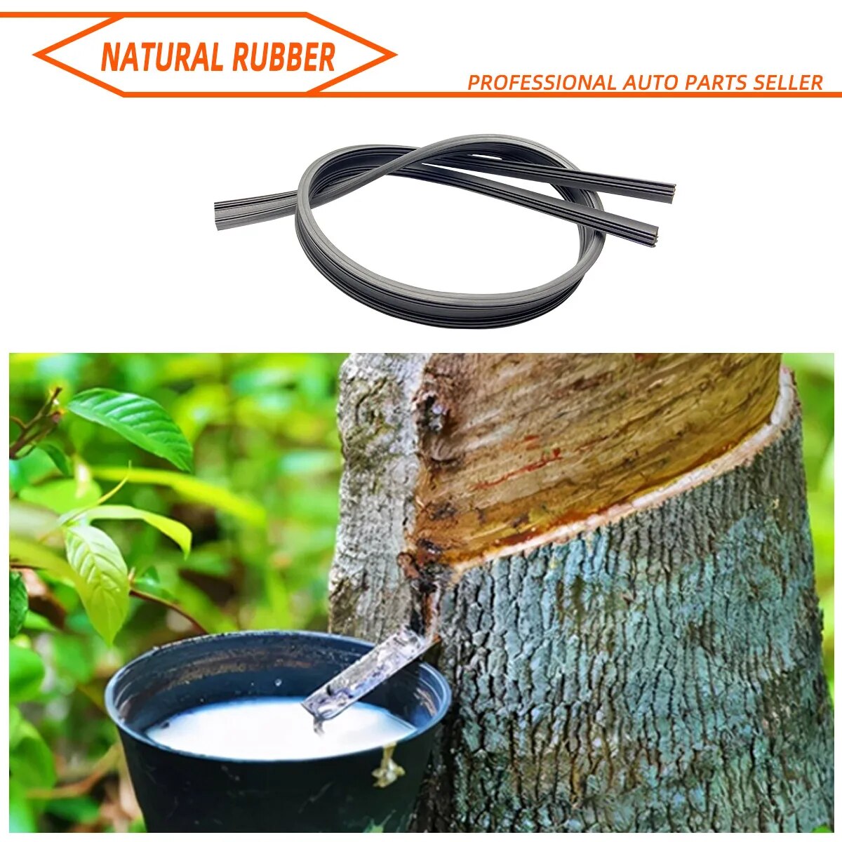 2PCS 35cm To 80cm Car Wiper Rubber Refill Blade Soft Insert Strip DIY Can Be Cut Windshield Wiper Replacement Parts  26" 32"