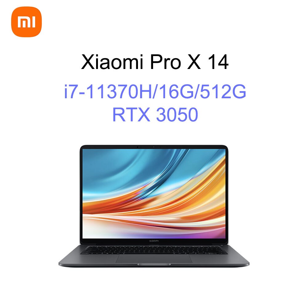 Original Xiaomi Pro X 14 Laptop i7-11370H 16GB 512GB NVIDIA RTX3050 2.5K 120Hz Ultra Retina Screen Notebook With Thunderbolt 4