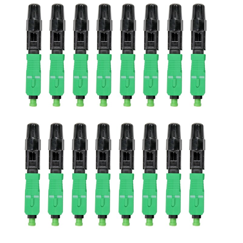 High Quality SC APC Fiber Optic Single-mode Fast Connector SC/APC FTTH Fiber Optic Quick Connector 50-1000PCS