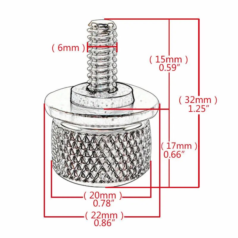 Bracingo Fit For Harley Sportster Touring Softail Dyna CVO Motorcycle Rear Seat Bolt Screw Nut Tab Knob Cover Kit Spacer Pad