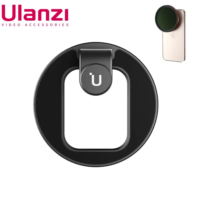 Ulanzi U-Fliter 67MM UV ND CPL Filter Adapter Mount Smartphone Metal Filter Adapter Ring for iPhone 13 14 15 Pro Max Mini Huawei