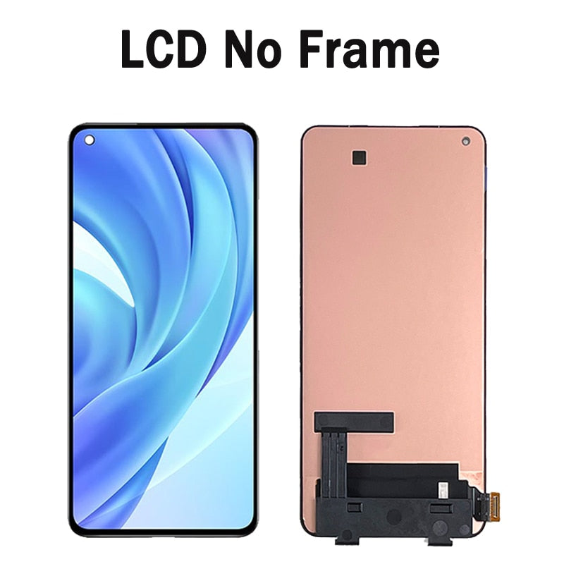 6.55" 100% Original AMOLED For Xiaomi Mi 11 Lite 5G NE LCD 2109119DG 2107119DC 2109119DI Display Touch Screen Digitizer Assembly