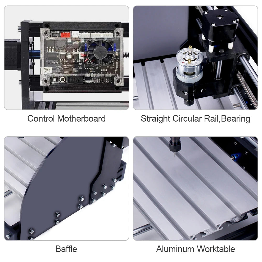 CNC 3018Pro Max Woodworking Engraving Machine 7W-20W Laser 3-Axis GRBL Controller Engraving Machine For Carving Plastic  Acrylic