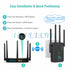 5Ghz Wireless WiFi Repeater 1200Mbps Router Wifi Booster 2.4G Long Range Extender 5G Wi-Fi Signal Amplifier Repeater Black/White