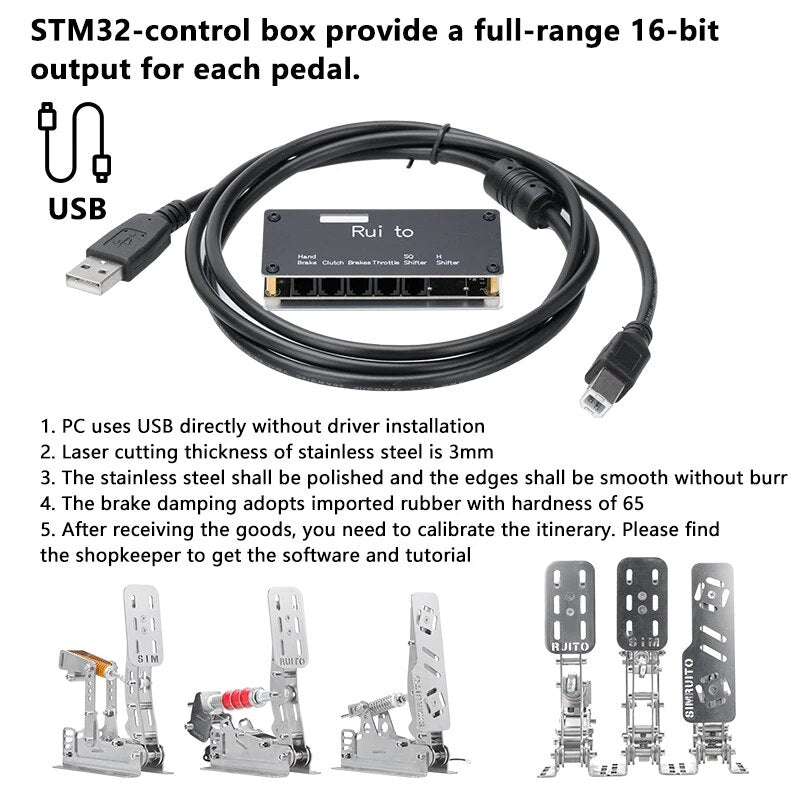 Sim racing Pedals Load Cell Be Suitable For Logitech G29 G27 Thrustmaster T300RS 3mm Stainless steel Load cell Drive